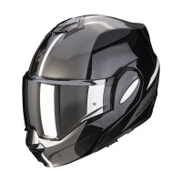 Překlopná moto přilba SCORPION EXO-TECH FORZA (černá/stříbrná)