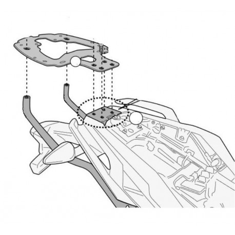 KAPPA Nosič kufru BMW G 310 R (17-22) KR5125