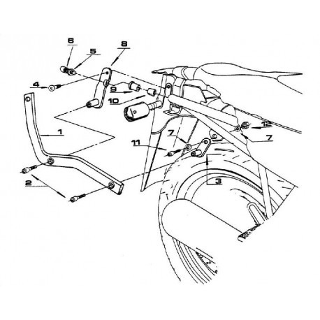 KAPPA K3250 nosič kufru YAMAHA XJ 600 Diversion (91-03)