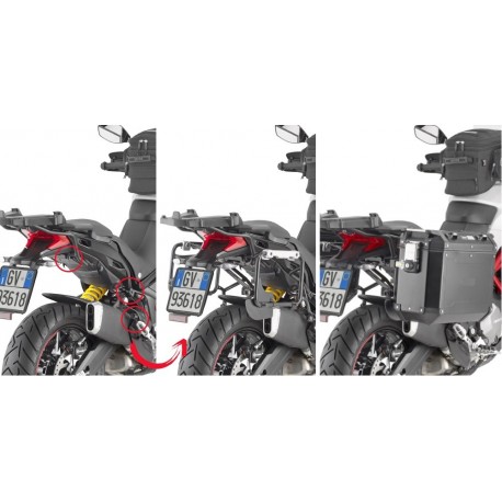 KAPPA KLOR7412CAM nosič bočních kufrů DUCATI MULTISTRADA 950 S / 1260 Enduro (19-21)