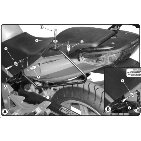 KAPPA TK218 nosič bočních brašen HONDA CBF 500 / 600 / 1000 (04-12)