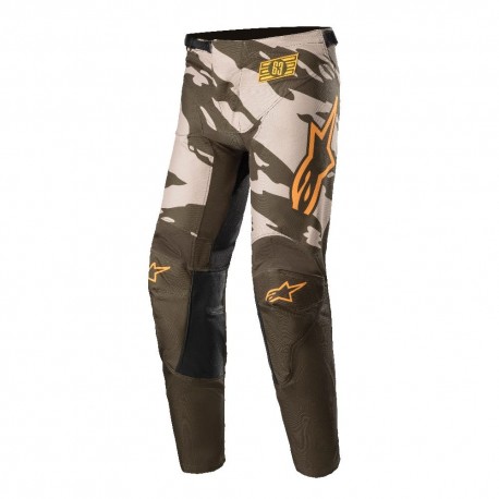 kalhoty RACER TACTICAL, ALPINESTARS (písková/zelená/mandarinka)