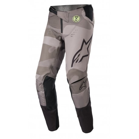 kalhoty TECHSTAR limitovaná edice AMS, ALPINESTARS (šedá/černá/žlutá fluo)