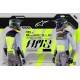 kalhoty TECHSTAR limitovaná edice AMS, ALPINESTARS (šedá/černá/žlutá fluo)