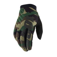 Motokrosové rukavice BRISKER, 100% - USA (camo/černá)