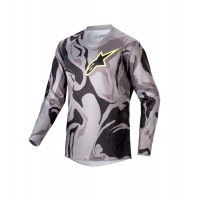 dres RACER TACTICAL, ALPINESTARS, dětský (šedá camo/žlutá fluo/černá) 2024