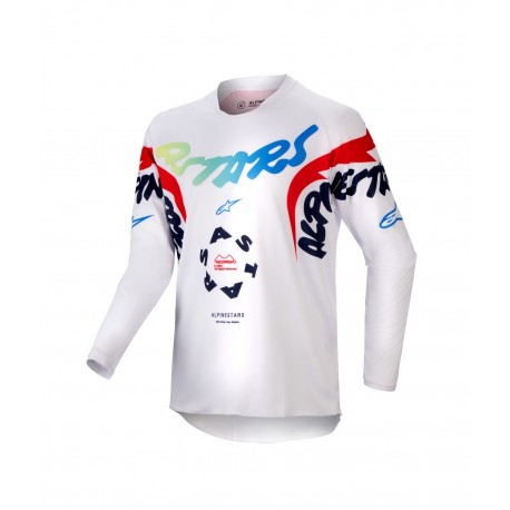 dres RACER HANA, ALPINESTARS, dětský (bílá/multicolor) 2024