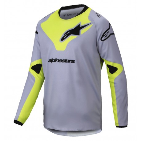 dres RACER VEIL, ALPINESTARS, dětský (šedá/žlutá fluo) 2025