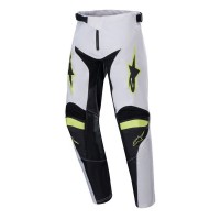 kalhoty RACER LUCENT, ALPINESTARS, dětské (bílá/černá/žlutá fluo) 2024