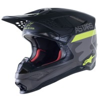 přilba SUPERTECH S-M10 limitovaná edice AMS, ALPINESTARS (šedá/bílá/žlutá fluo/černá)