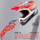 přilba SUPERTECH S-M10 edice TROY LEE DESIGNS, ALPINESTARS (oranžová/žlutá/fialová/bílá/černá)