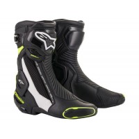 boty SMX PLUS 2, ALPINESTARS (černá/bílá/ žlutá fluo) 2025