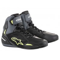 boty FASTER-3 DRYSTAR, ALPINESTARS (černé/šedé/žlutá fluo) 2025