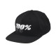 kšiltovka 100% - DRIVE Snapback černá (vel. UNI)