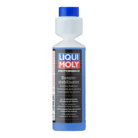 LIQUI MOLY Motorbike Benzin Stabilisator, stabilizátor benzínu pro posezónní odstávku Motorbike 250 ml