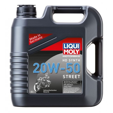 LIQUI MOLY Motorbike HD Synth 20w-50 Street, plně syntetický motorový olej 4 l