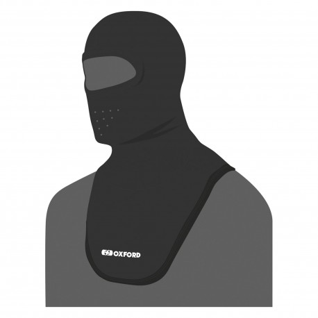 kukla Balaclava Deluxe Micro Fleece, OXFORD (černá, s průduchy a dlouhým límcem)