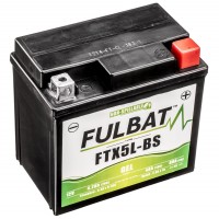 Motobaterie 12V, FTX5L-BS / FTZ6S GEL, 12V, 4Ah, 80A, bezúdržbová GEL technologie 113x70x105 FULBAT (aktivovaná ve výrobě)