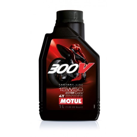 Motorový olej MOTUL 300V 4T 15W-50 1L Factory Line