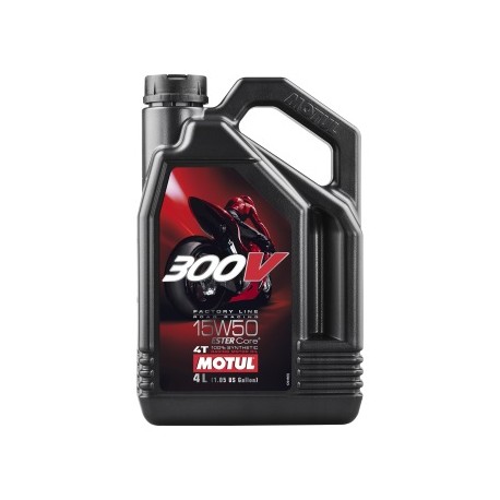 Motorový olej MOTUL 300V 4T 15W-50 4L Factory Line