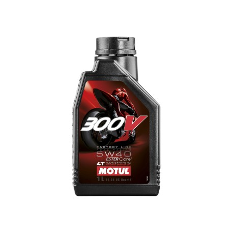 Motorový olej MOTUL 300V 4T 5W-40 1L Factory Line