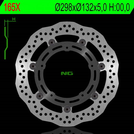NG přední brzdový kotouč YAMAHA MT-03, MT 09, XS R 900, XV 1900, XV1700, R6 03-04, R3,R25 (298X132X5,0MM) (5X8,5MM)