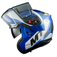 Výklopná helma MT Atom SV Transcend (modrá)