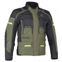 MBW MEMPHIS JACKET GREEN - pánská třívrstvá textilní moto bunda