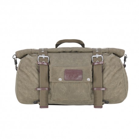 Brašna na zadní sedadlo OXFORD Heritage Roll Bag (khaki zelená) 30L