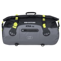 Vodotěsný vak OXFORD Aqua Roll Bags T-30 (černý/šedý/žlutý fluo) 30L