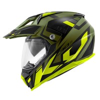 Enduro přilba KAPPA KV30 Evo Grayer (matná army zelená, černá, žlutá)ú